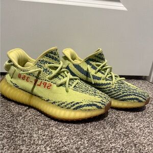 Adidas Yeezy Boost 350 V2 in Yellow and Blue